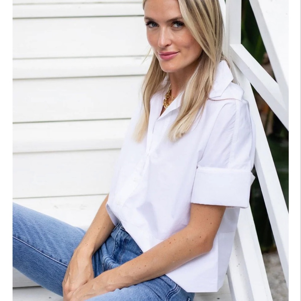 Julia Amory White Antibes Shirt - Picture 6 of 7